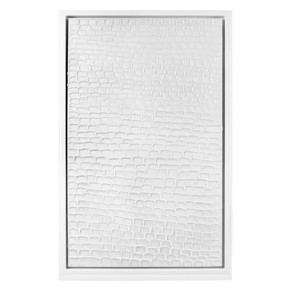 White Ripples Canvas Painting