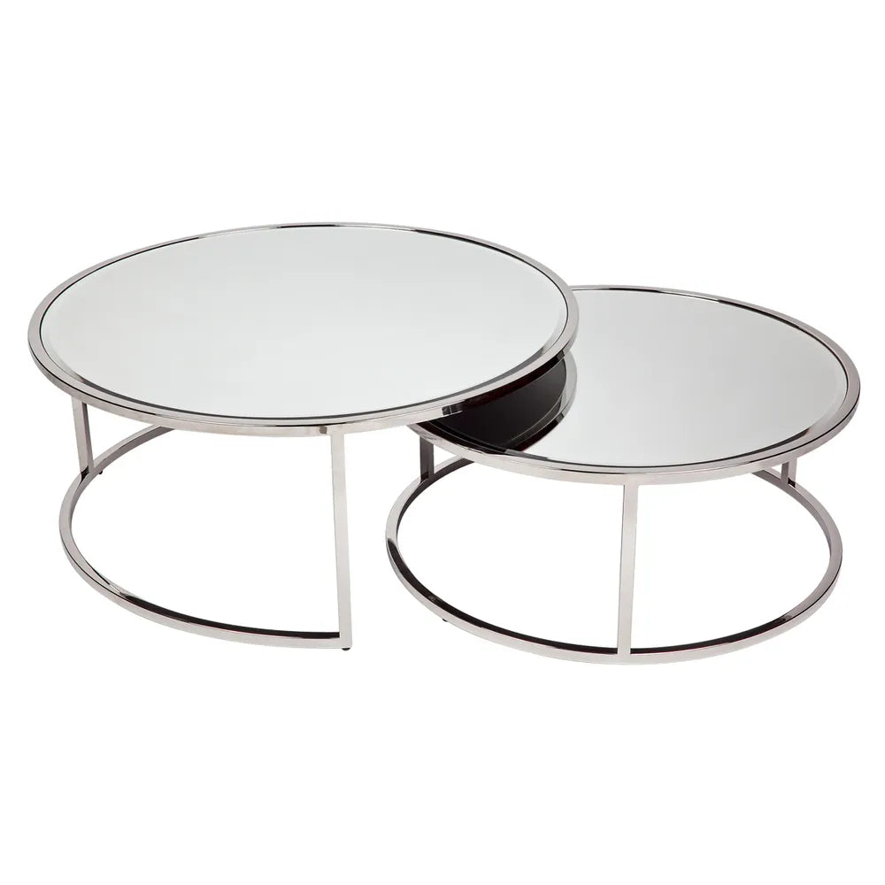 Serene Nesting Coffee Tables - Nickel