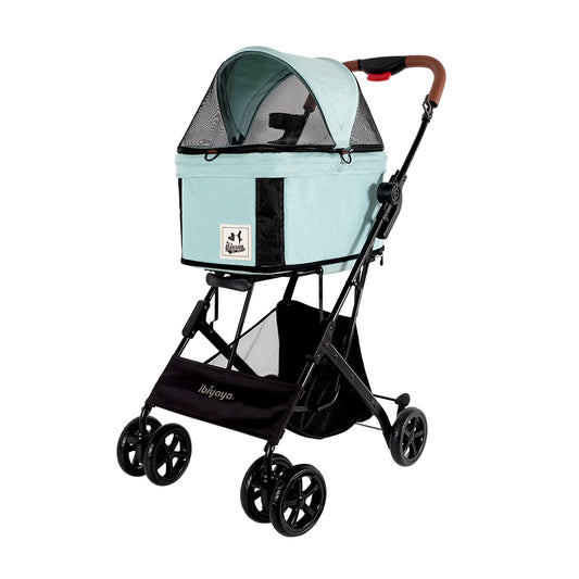 Ibiyaya Travois Tri-fold Pet Travel Stroller System - Spearmint