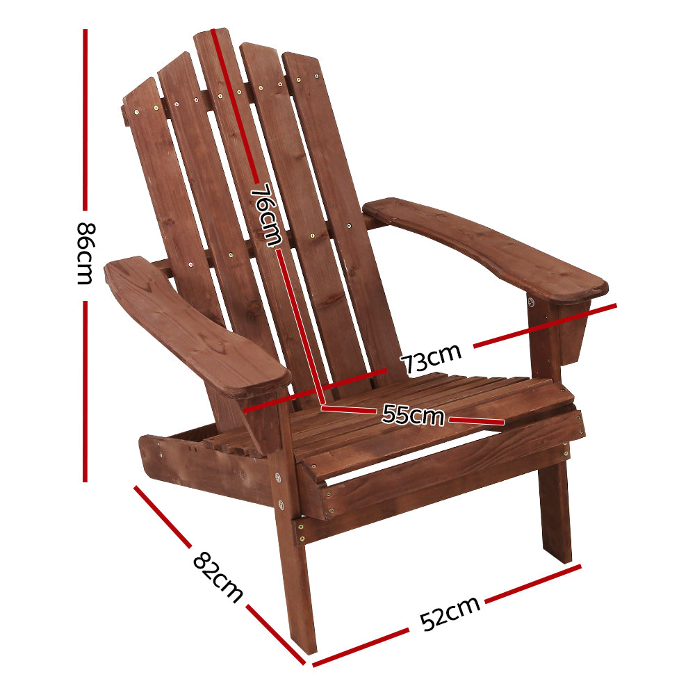 Outdoor Lounge Beach Chair - Brown