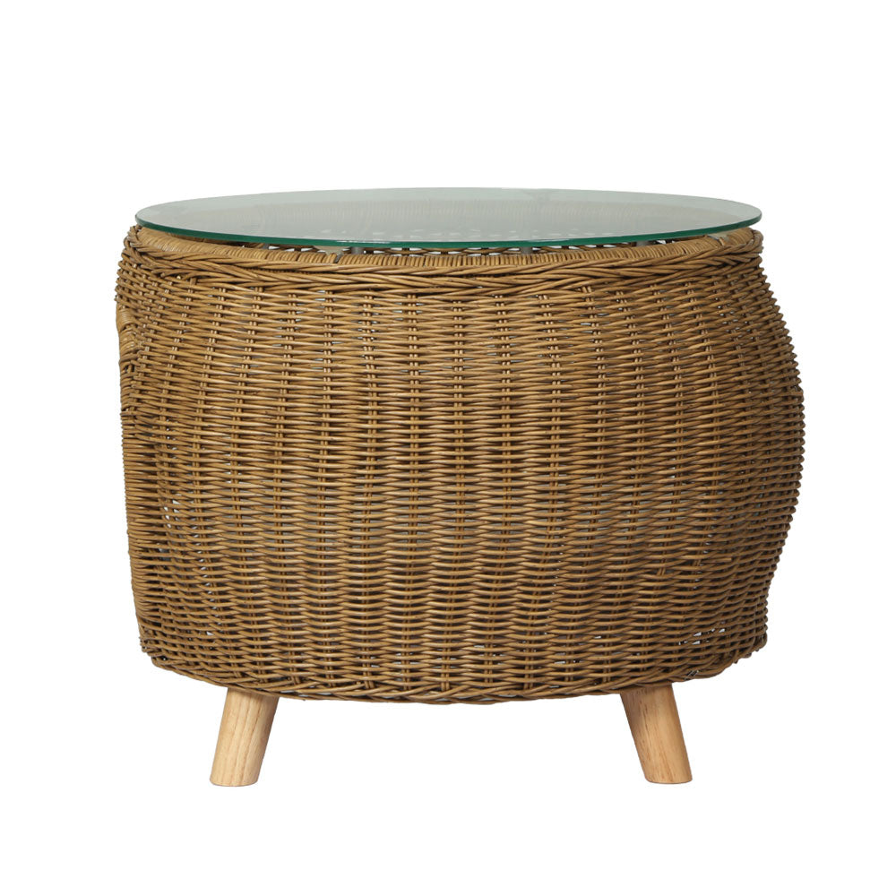 Rattan Side/Coffee Table Pet Bed