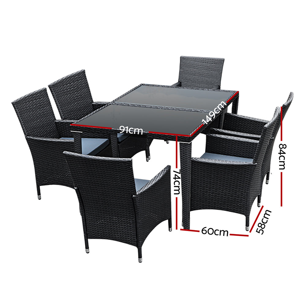 7 PC Outdoor Dining Set