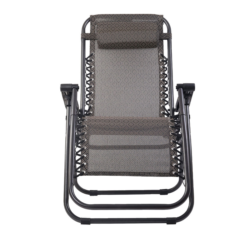 Outdoor Portable Recliner Chair - - Beige