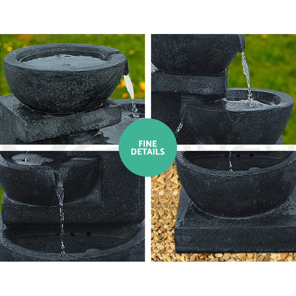 4 Tier Solar Powered Bird Bath