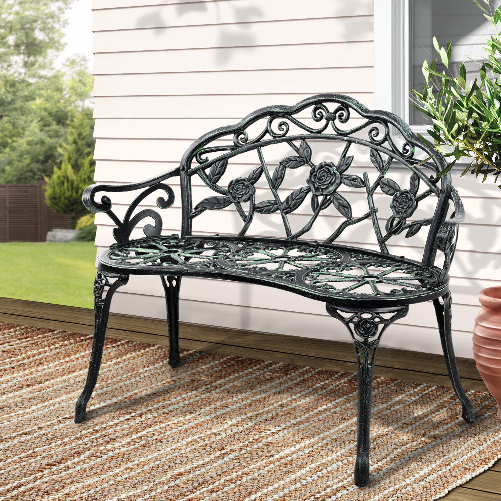 Victorian Garden Bench Green