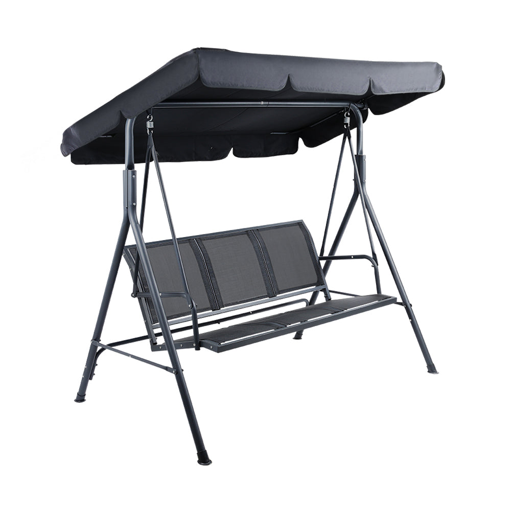 3 Seater Canopy Swing Chair - Steel Frame