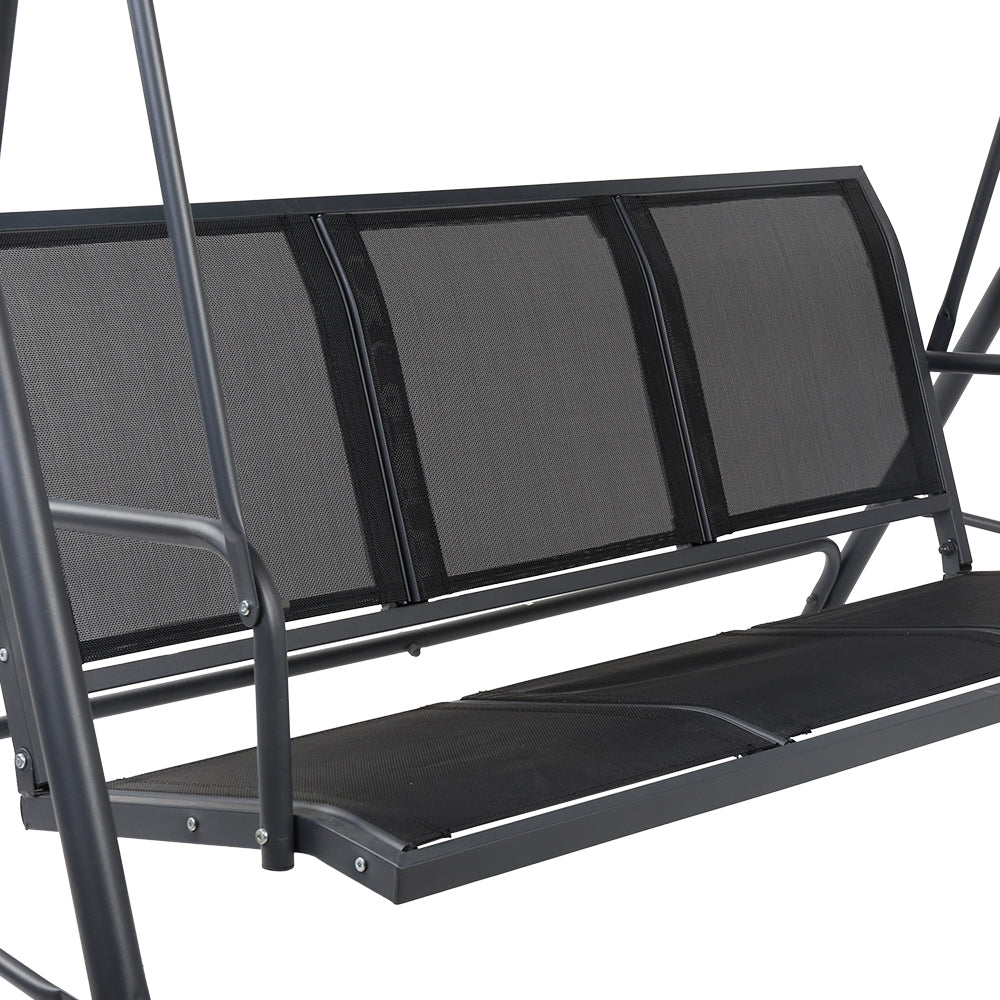 3 Seater Canopy Swing Chair - Steel Frame