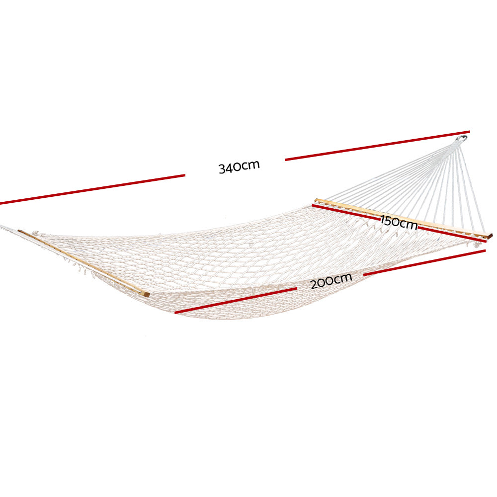 Double Swing Hammock Bed Cream