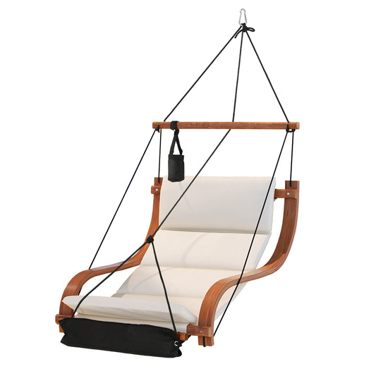 Indoor Outdoor Wooden Hanging Hammock Chair Only