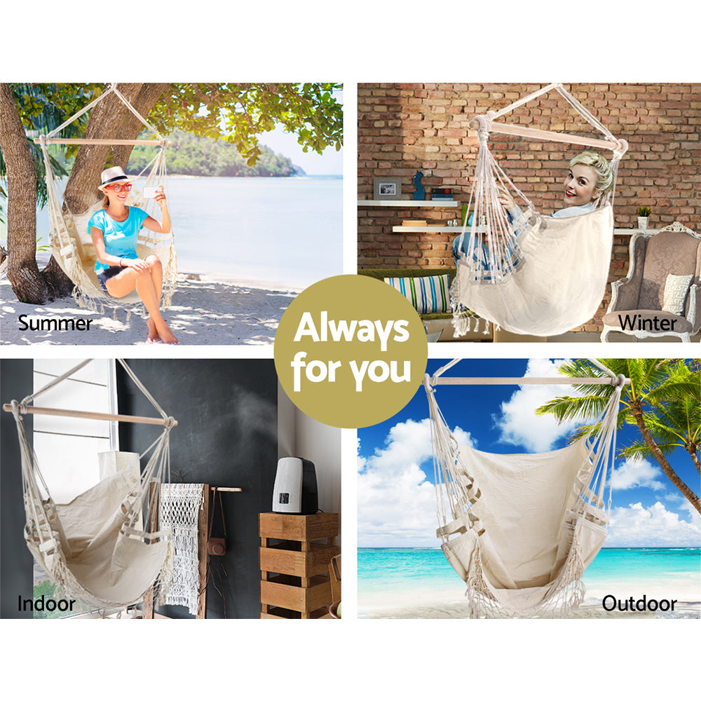 Cream Hammock Swing Chair Only