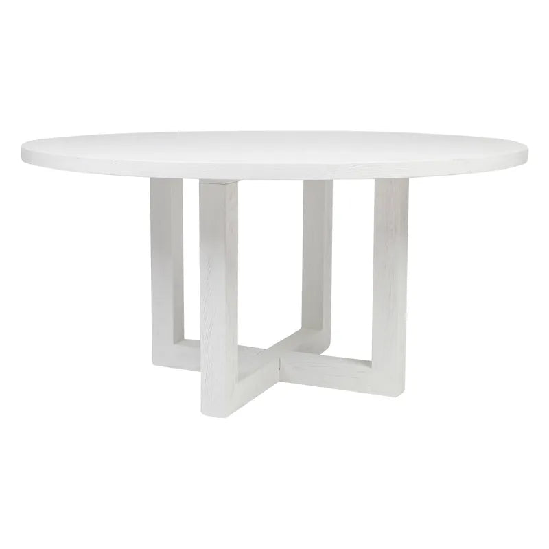 Leeton Round Dining Table - 1.5m White