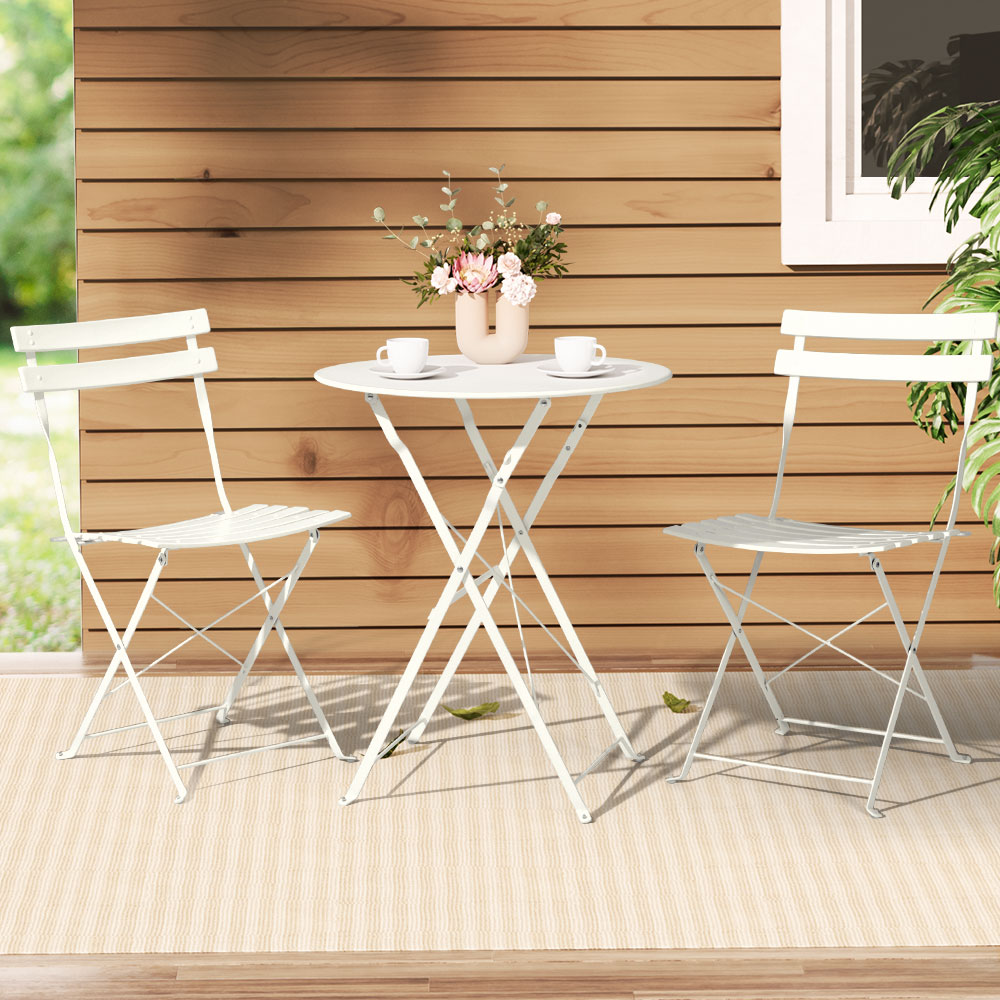 3 PC Outdoor Bistro Table and Chairs Set