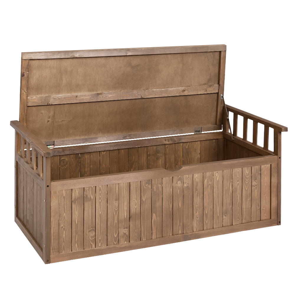 Sahara Natural Timber Garden Seat With Cabinet