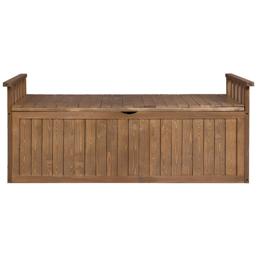 Sahara Natural Timber Garden Seat With Cabinet