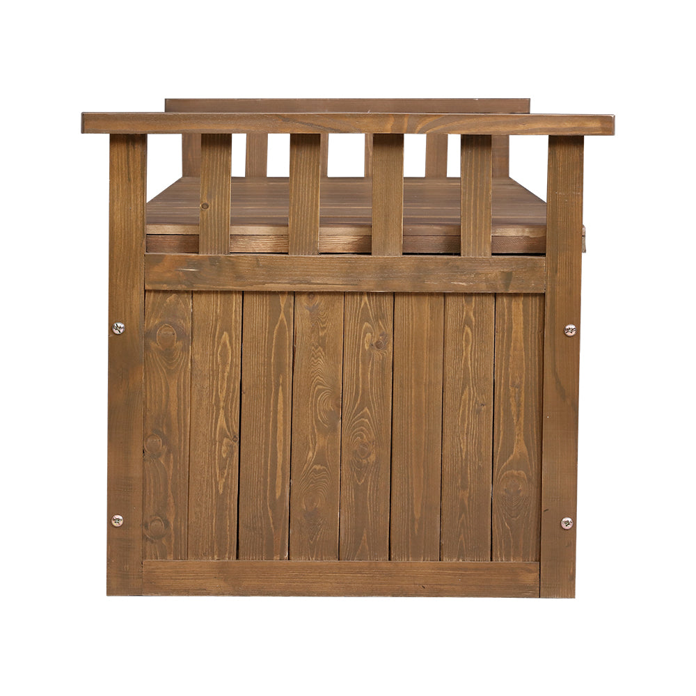 Sahara Natural Timber Garden Seat With Cabinet