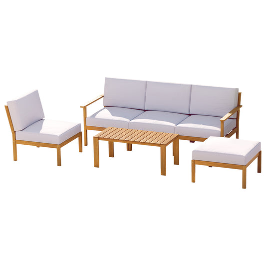 Mary Jane Outdoor Wooden Sofa Set