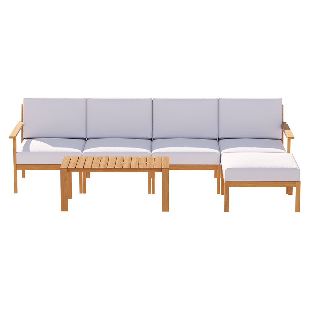 Mary Jane Outdoor Wooden Sofa Set