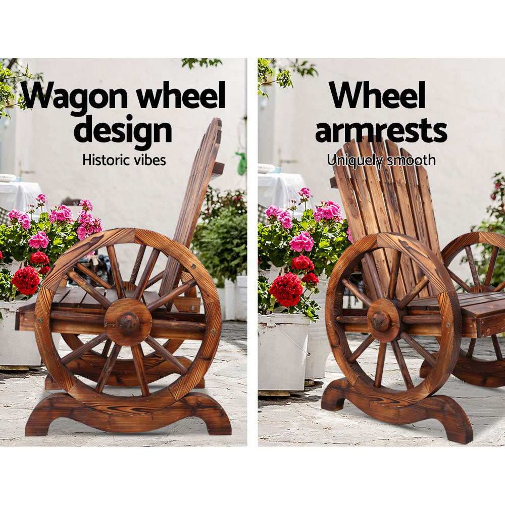 Single Wooden Wagon Chair