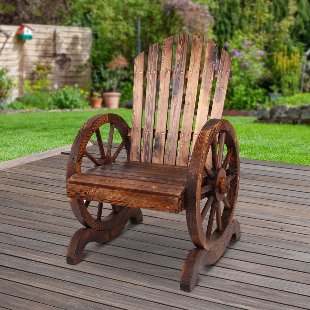 Single Wooden Wagon Chair