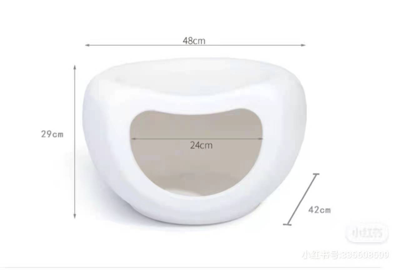 Small Pet White Cave Bed